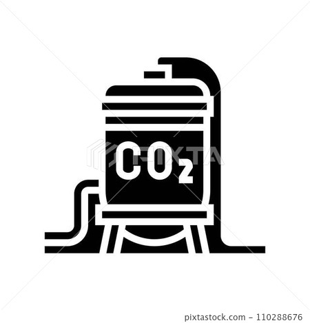 storage carbon glyph icon vector illustration 110288676