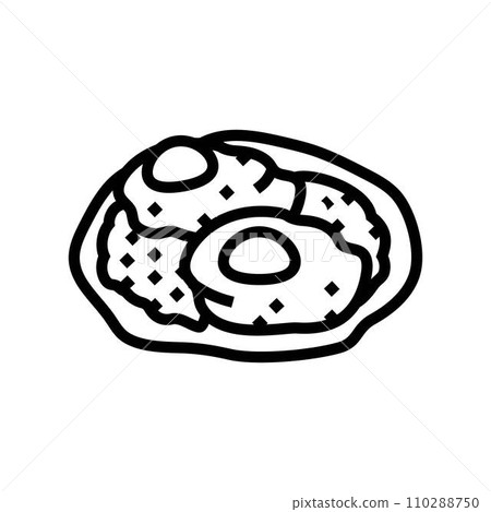 huevos rancheros mexican cuisine line icon vector illustration huevos rancheros mexican cuisine line icon vector illustration 110288750