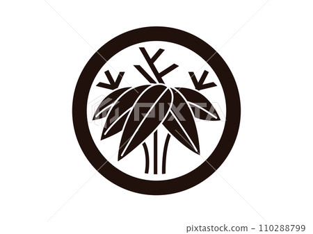 Bamboo roots in a circle Bamboo roots in a circle 110288799