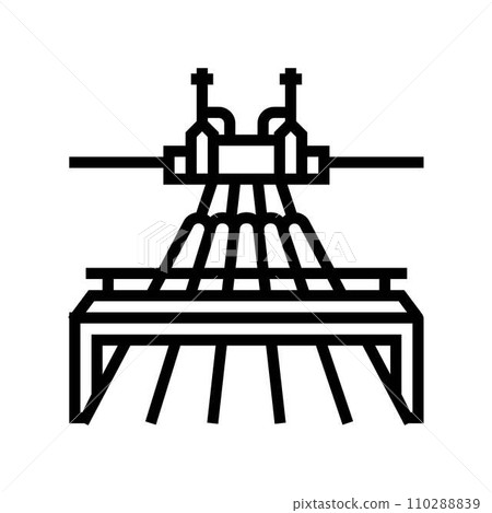 pipeline geothermal energy line icon vector illustration pipeline geothermal energy line icon vector illustration 110288839