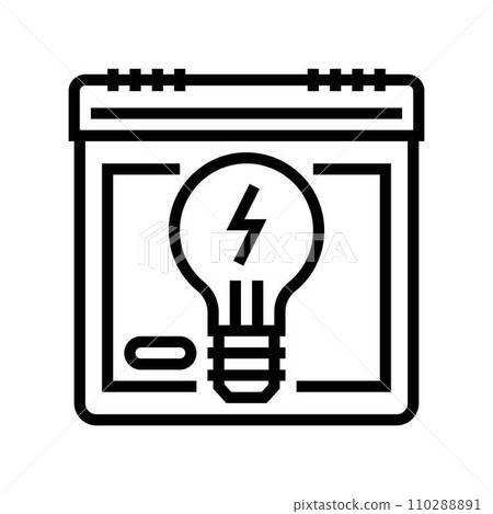 international day energy conservation line icon vector illustration international day energy conservation line icon vector illustration 110288891