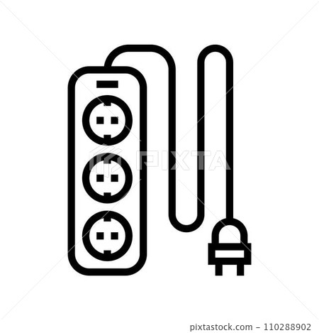 power strip energy conservation line icon vector illustration power strip energy conservation line icon vector illustration 110288902