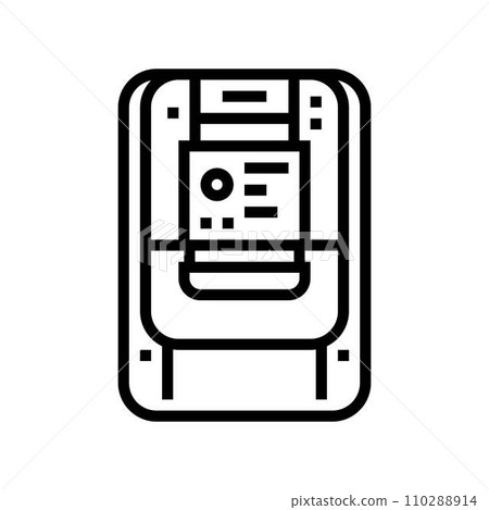 smart meters electric grid line icon vector illustration smart meters electric grid line icon vector illustration 110288914