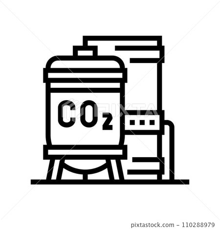 compression carbon line icon vector illustration 110288979