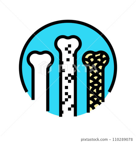 density bone osteoporosis color icon vector illustration 110289078