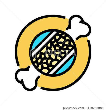 disease osteoporosis bone color icon vector illustration 110289088