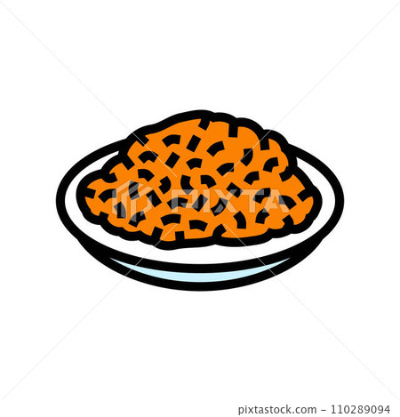 rice mexican cuisine color icon vector illustration rice mexican cuisine color icon vector illustration 110289094