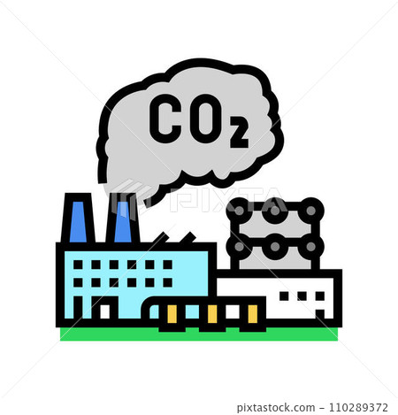 capture plant carbon color icon vector illustration capture plant carbon color icon vector illustration 110289372