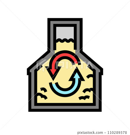 conversion biomass color icon vector illustration 110289378