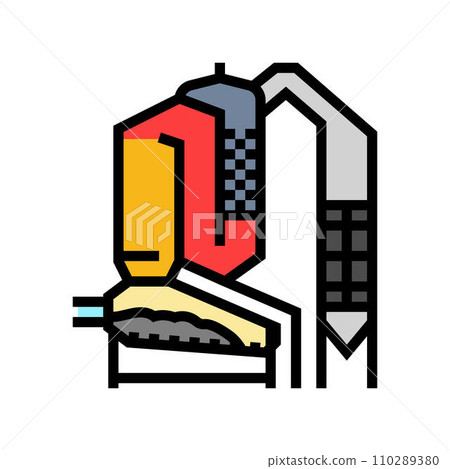 combustion biomass color icon vector illustration 110289380