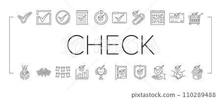check mark tick ok icons set vector check mark tick ok icons set vector 110289488