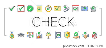 check mark tick ok icons set vector check mark tick ok icons set vector 110289491