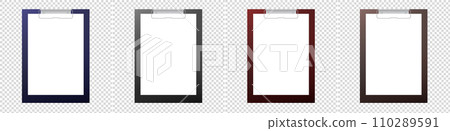 Clipboard vector 3d . Clip board realistic 110289591