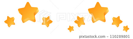 Three and five star rating 3d cartoon scale Three and five star rating 3d cartoon scale 110289801