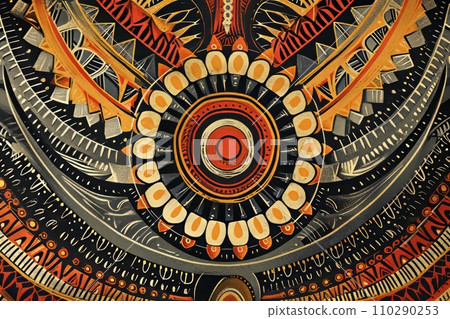 Traditional native design of papua new guinea 110290253