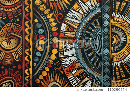 Traditional native design of papua new guinea 110290254