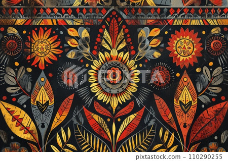 Traditional native design of papua new guinea 110290255