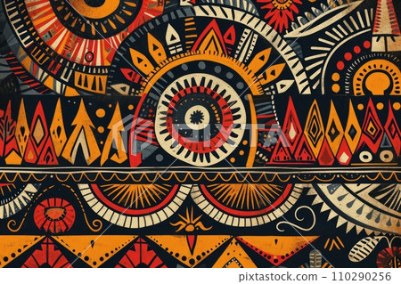 Traditional native design of papua new guinea 110290256