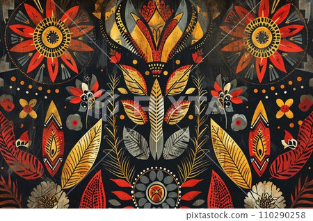 Traditional native design of papua new guinea 110290258