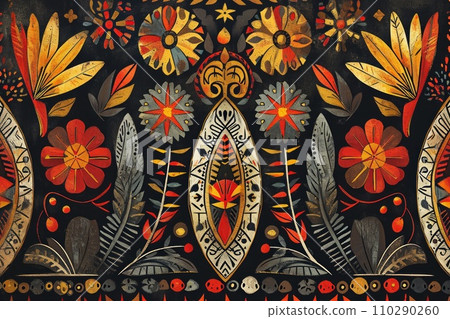 Traditional native design of papua new guinea 110290260