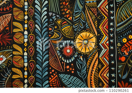 Traditional native design of papua new guinea 110290261