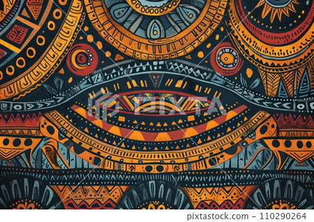 Traditional native design of papua new guinea 110290264