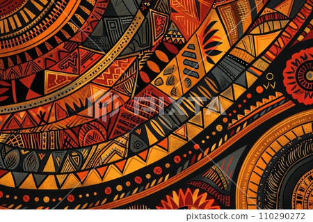 Traditional native design of papua new guinea 110290272