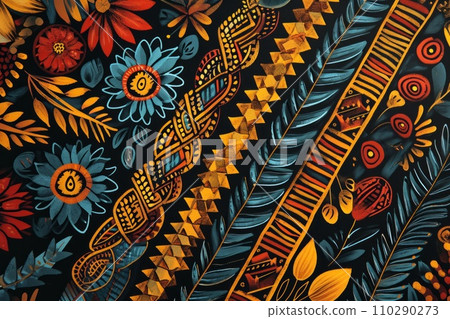 Traditional native design of papua new guinea 110290273