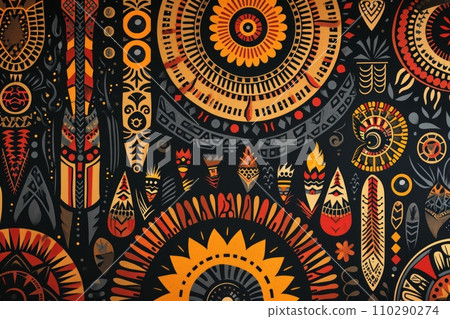 Traditional native design of papua new guinea 110290274