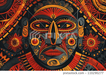 Traditional native design of papua new guinea 110290277