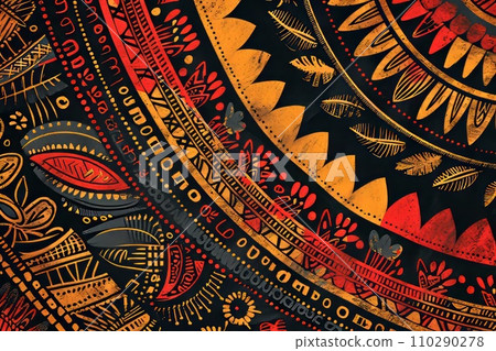 Traditional native design of papua new guinea 110290278