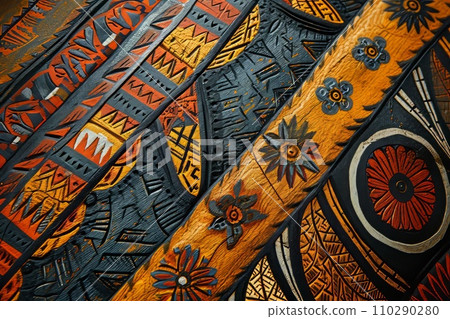Traditional native design of papua new guinea 110290280