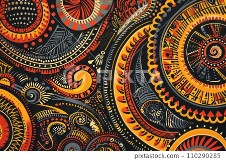 Traditional native design of papua new guinea 110290285