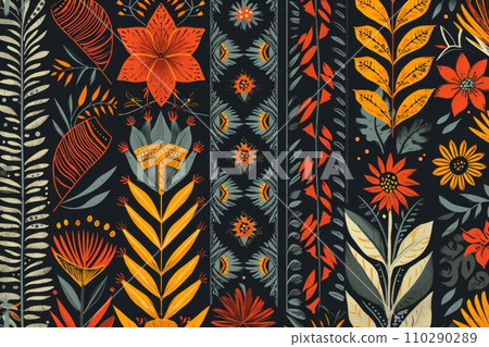 Traditional native design of papua new guinea 110290289