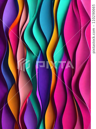 Leather background papercut style neon colors detailed 110290665