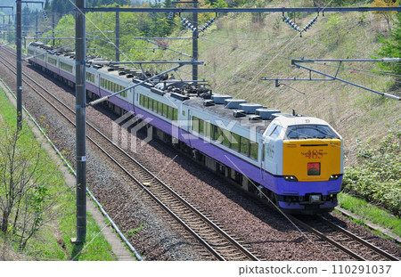 Kaikyo Line Shiranai-Kikonai JR East 485 series 3000 series A formation (Aomori) Shiratori Kaikyo Line Shiranai-Kikonai JR East 485 series 3000 series A formation (Aomori) Shiratori 110291037