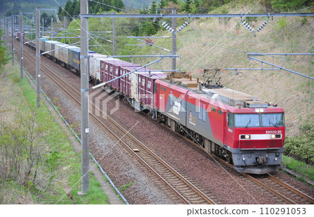 Kaikyo Line Shiuchi-Kikonai JR Freight EH500-20 (Sendai) 110291053