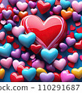Hearts like lots of candy 110291687