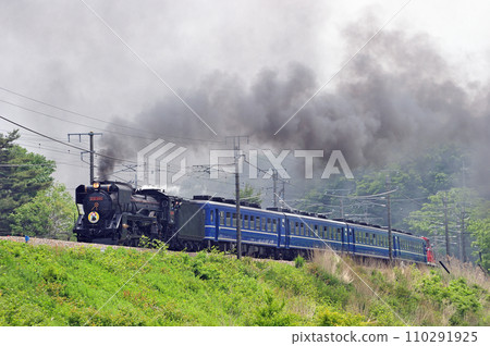 中央幹線 長坂小淵澤 JR東日本 D51-498+12系+DE10-1698(高崎) 中央幹線 長坂小淵澤 JR東日本 D51-498+12系+DE10-1698(高崎) 110291925