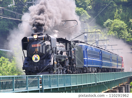 中央幹線鹽崎~韭崎 JR東日本 D51-498+12系+DE10-1698(高崎) 中央幹線鹽崎~韭崎 JR東日本 D51-498+12系+DE10-1698(高崎) 110291962
