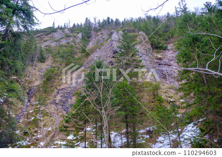 Tatra mountains. Winter view of the High Tatra Mountains. mountain winter landscape. Strazyska valley in summer. Tatra mountains in Poland, Europe 110294603