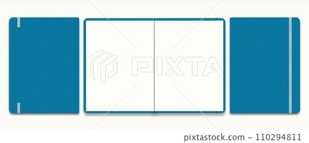Digital Planner mockup, with place for your corporate identity details. Blank mock up with Cover. 110294811