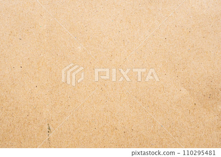 Brown eco recycled kraft paper sheet texture cardboard background 110295481