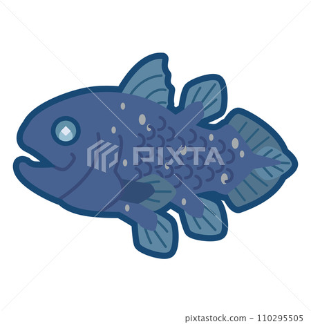 可愛的腔棘魚插圖 110295505