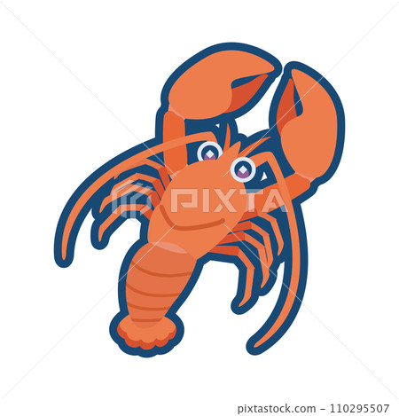 Cute american lobster illustration 110295507