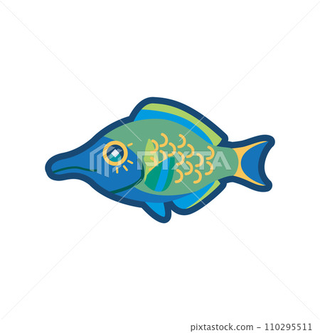 可愛的黑腹瀨魚（雄性）的插圖 110295511