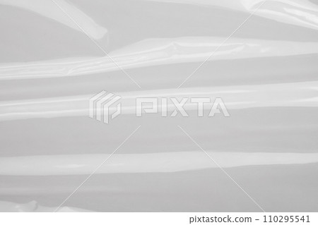 White plastic film wrap texture background White plastic film wrap texture background 110295541