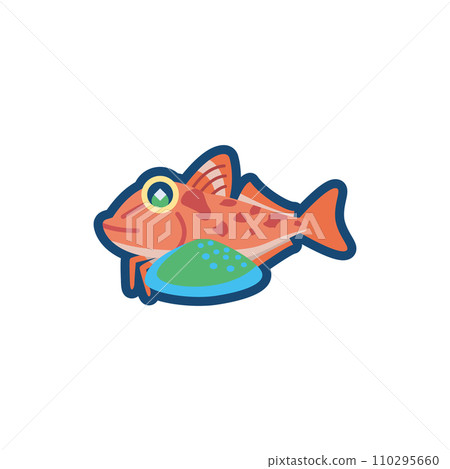可愛的魴魚插圖 110295660