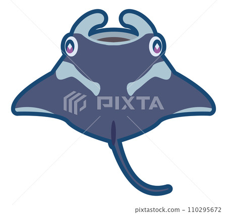 可愛的蝠鱝的插圖 可愛的蝠鱝的插圖 110295672