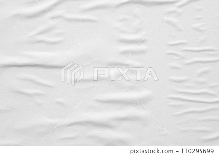 Blank white crumpled and creased paper poster texture background Blank white crumpled and creased paper poster texture background 110295699